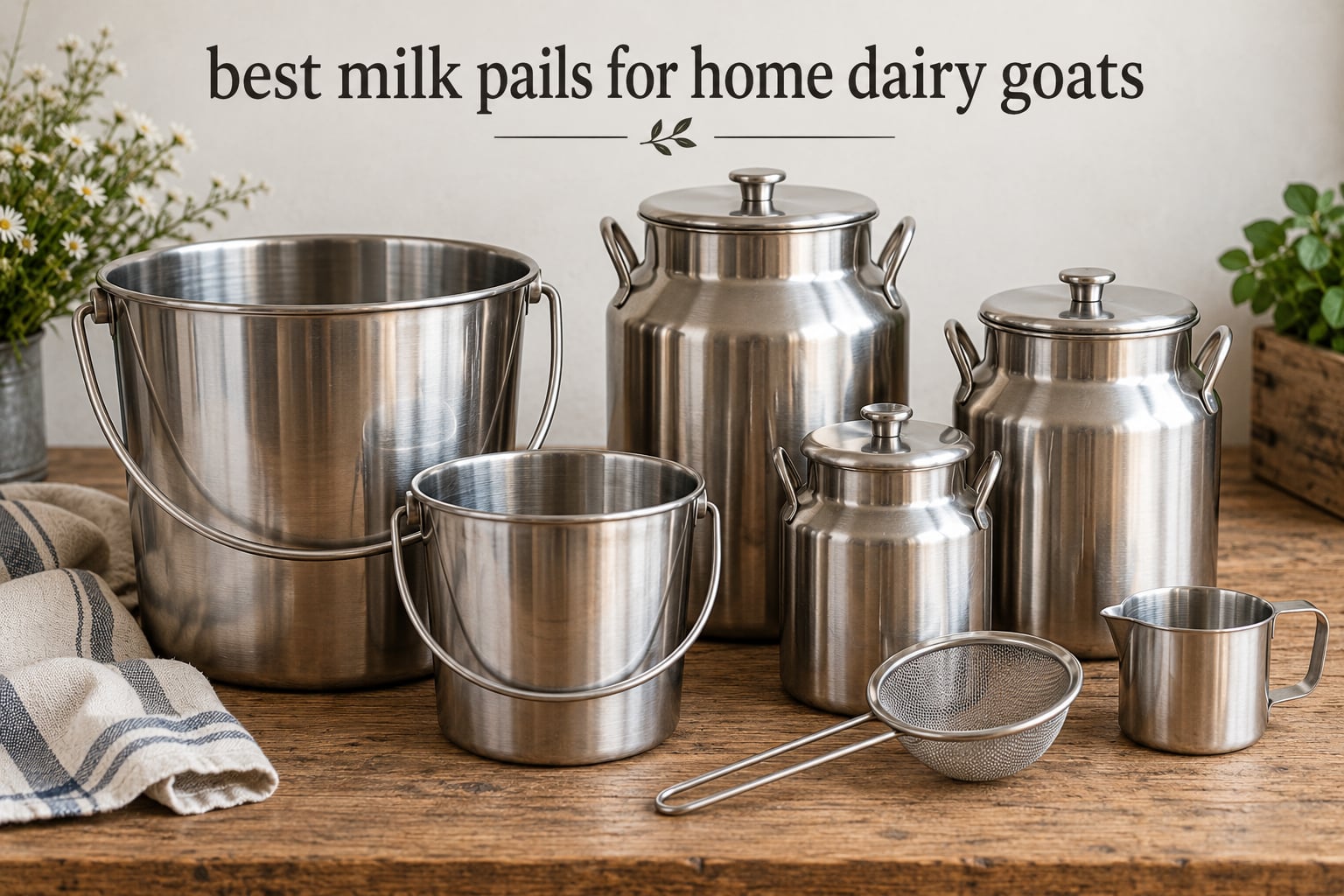 best milk pails for home dairy goats