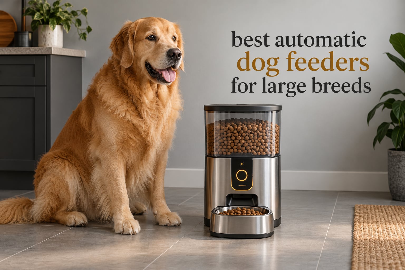 best automatic dog feeders for large breeds